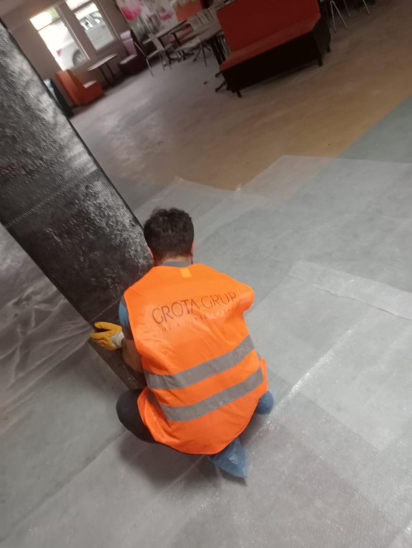 Tekirdağ Aka Koleji Karbonfiber Güçlendirme Uygulaması